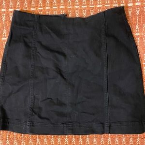 Black jean skirt